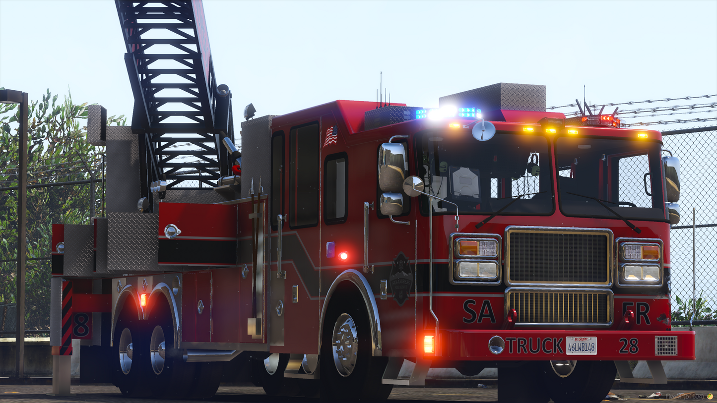 MARAUDER FORCE REAR MOUNT LADDER TRUCK