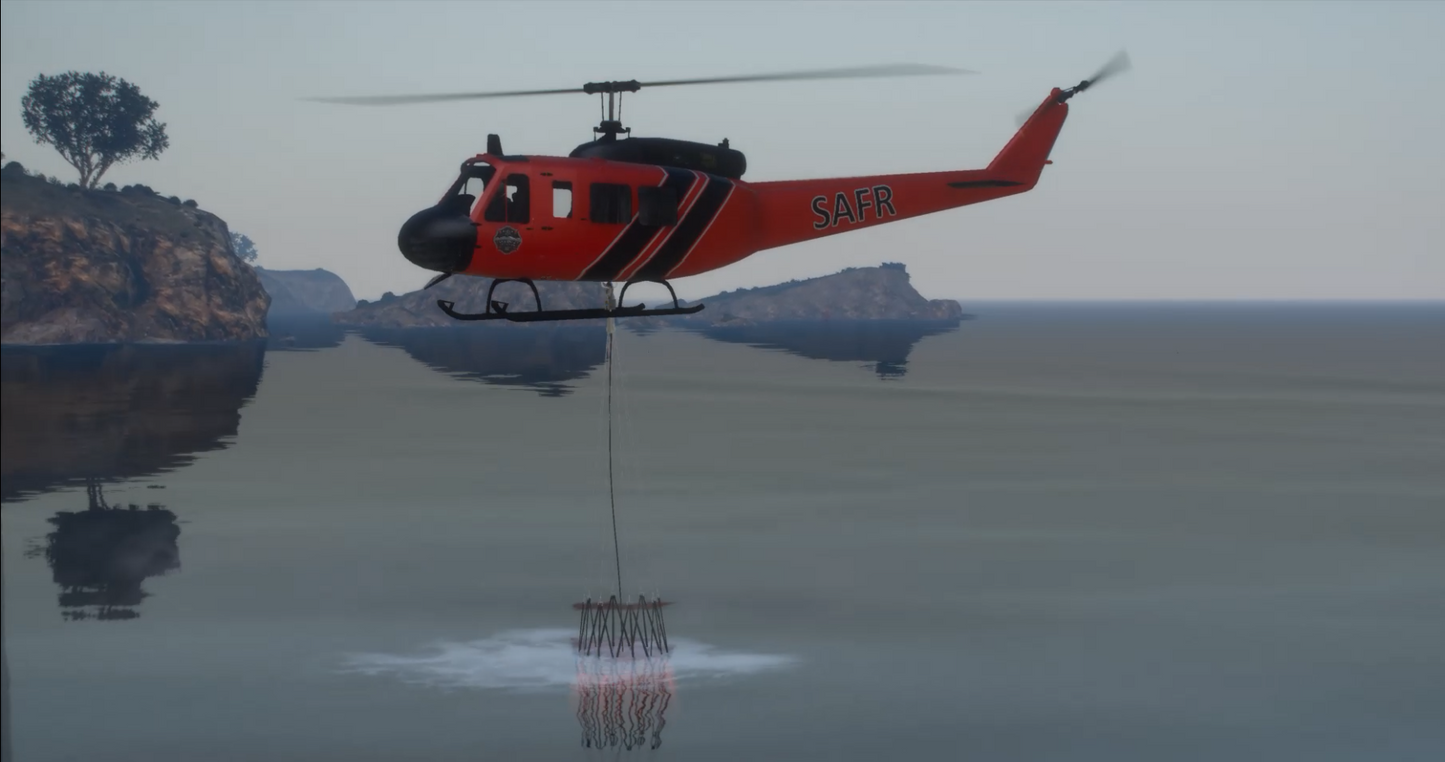 WILDFIRE BUCKET HELICOPTER